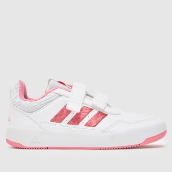 adidas White & Pink Tensaur Sport 3.0 Girls Youth