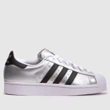 adidas Superstar II Girls Youth in Silver adidas Superstar II,1 of 4