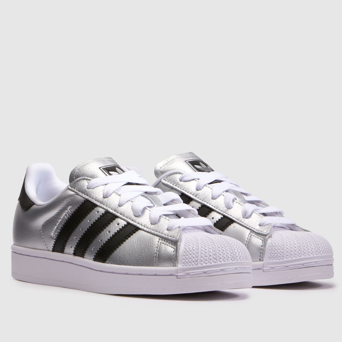 adidas Superstar II Girls Youth in Silver adidas Superstar II 1