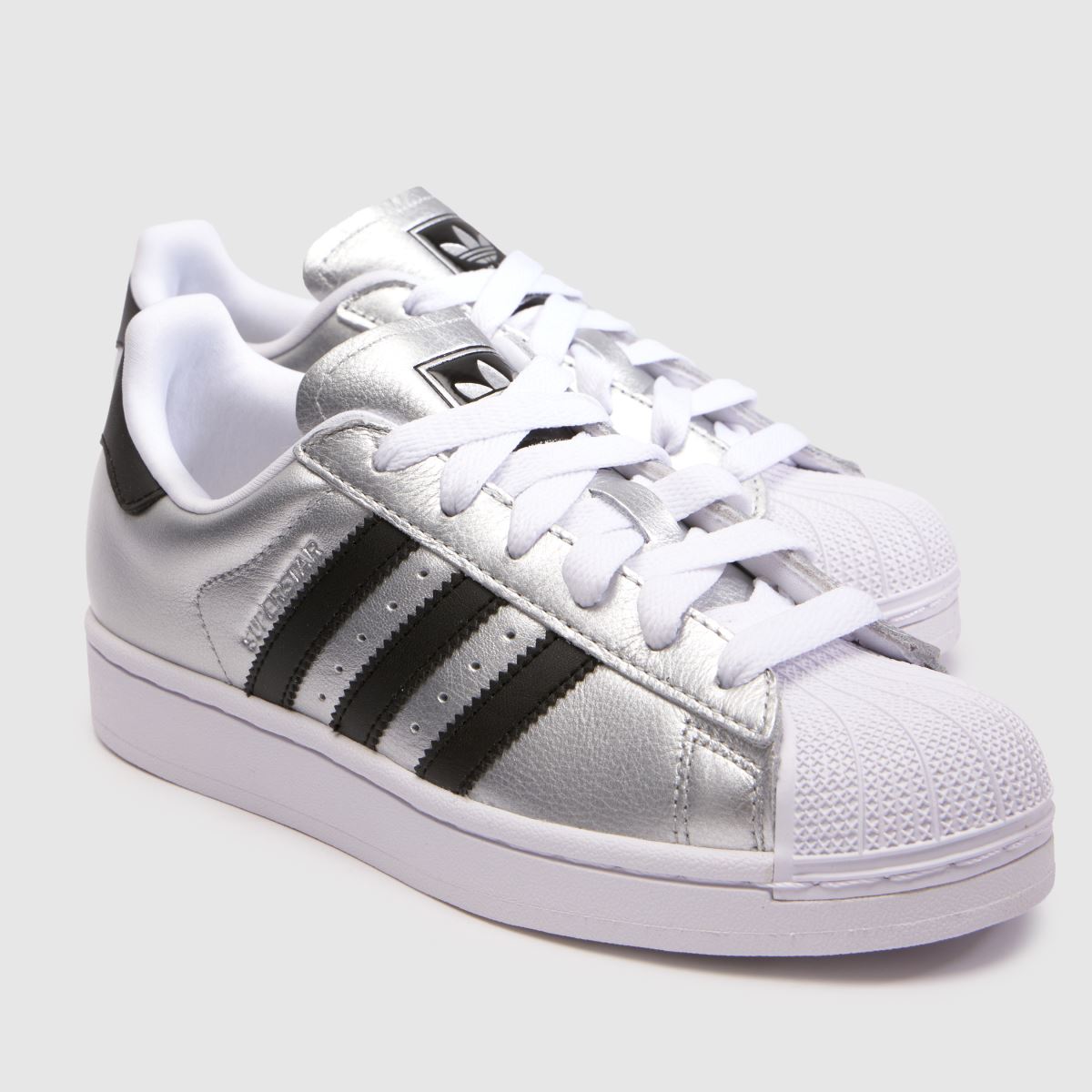 adidas Superstar II Girls Youth in Silver adidas Superstar II 4