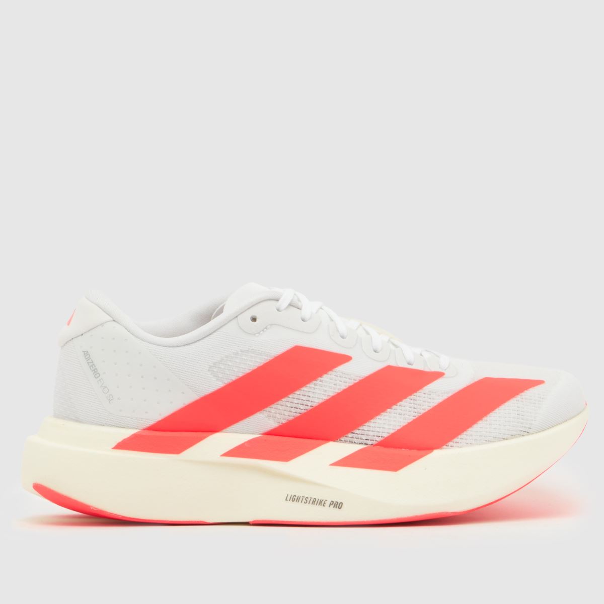 adidas Adizero Evo SL Girls Youth in White & Pink adidas Adizero Evo SL