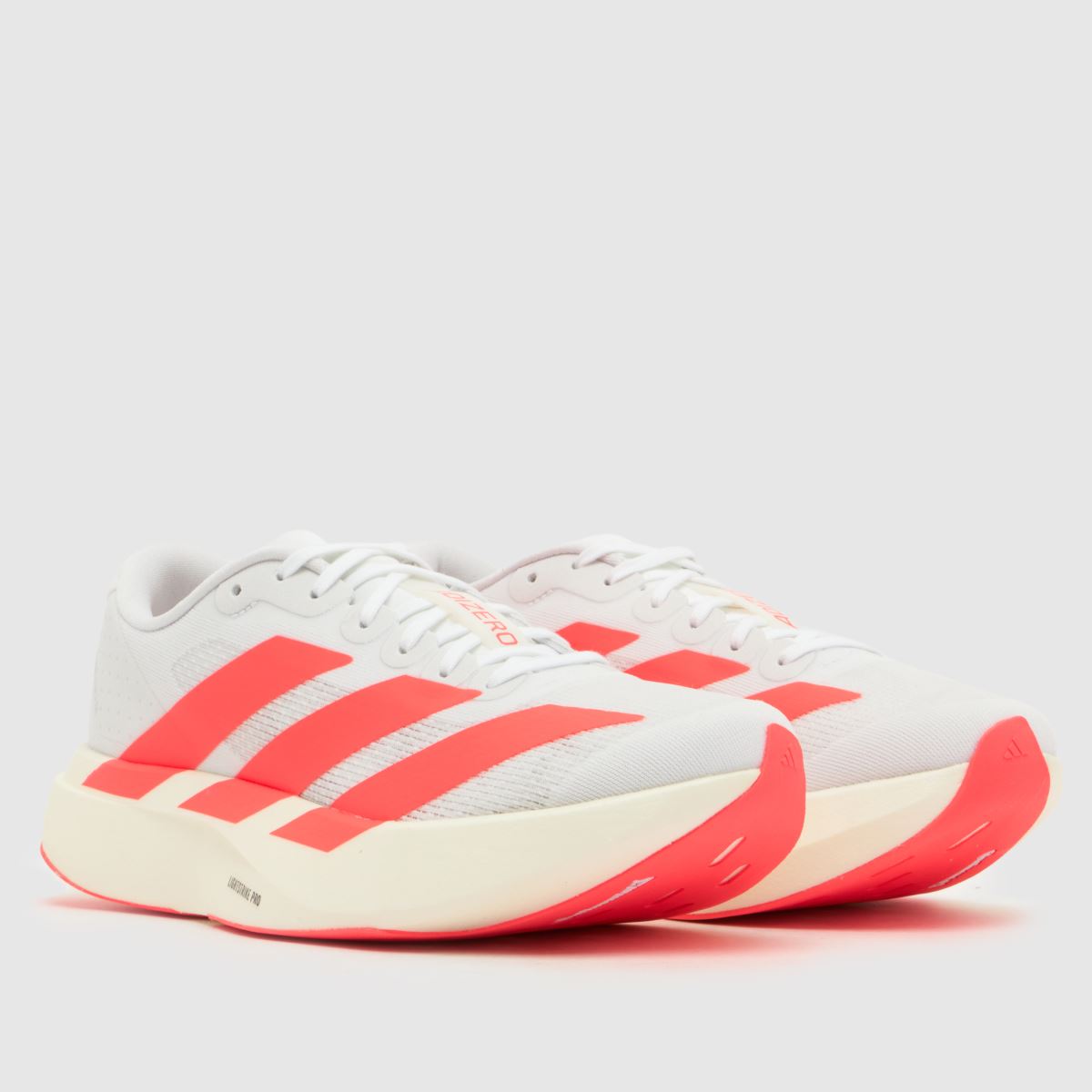 adidas Adizero Evo SL Girls Youth in White & Pink adidas Adizero Evo SL 1