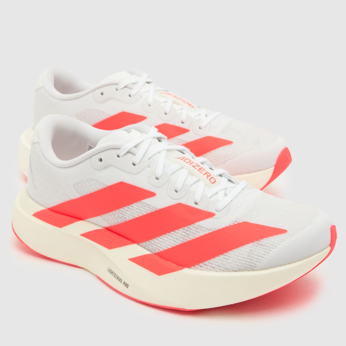 adidas Adizero Evo SL Girls Youth in White & Pink adidas Adizero Evo SL 4