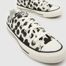 Converse All Star Lo Girls Youth in Black & White Converse All Star Lo,3 of 4