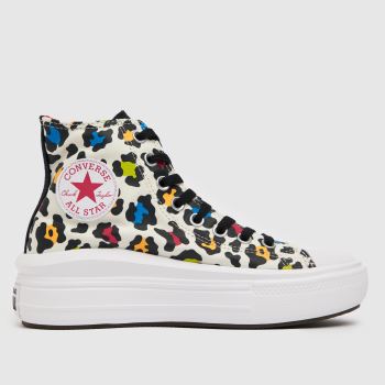 Converse stone & black hi move leopard Girls Youth Trainers Converse stone & black hi move leopard Girls Youth Trainers