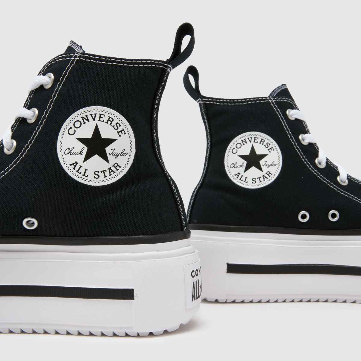 Converse All Star Lift Double Stack Girls Youth in Black Converse All Star Lift Double Stack 7