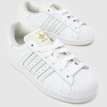 adidas Superstar II Girls Youth in White & grey adidas Superstar II,3 of 4