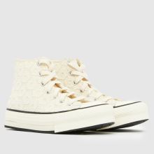Converse All Star EVA Lift Hi Girls Youth in Stone Converse All Star EVA Lift Hi,2 of 4