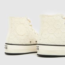 Converse All Star EVA Lift Hi Girls Youth in Stone Converse All Star EVA Lift Hi,4 of 4