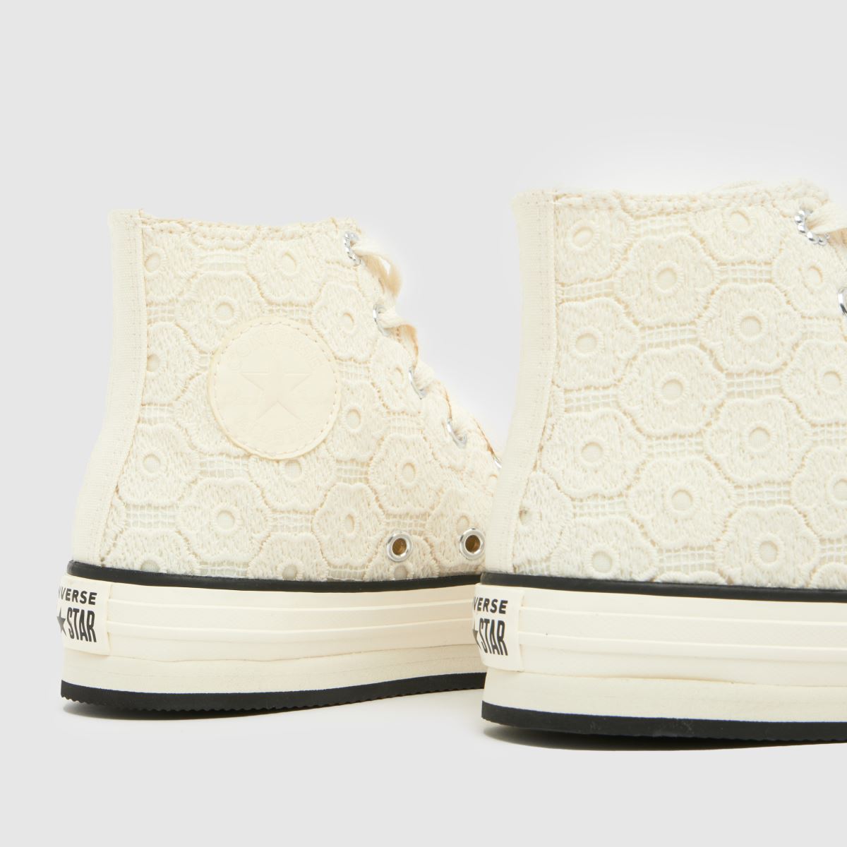 Converse All Star EVA Lift Hi Girls Youth in Stone Converse All Star EVA Lift Hi 7