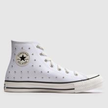 Converse All Star Hi Girls Youth in White Multi Converse All Star Hi,1 of 4