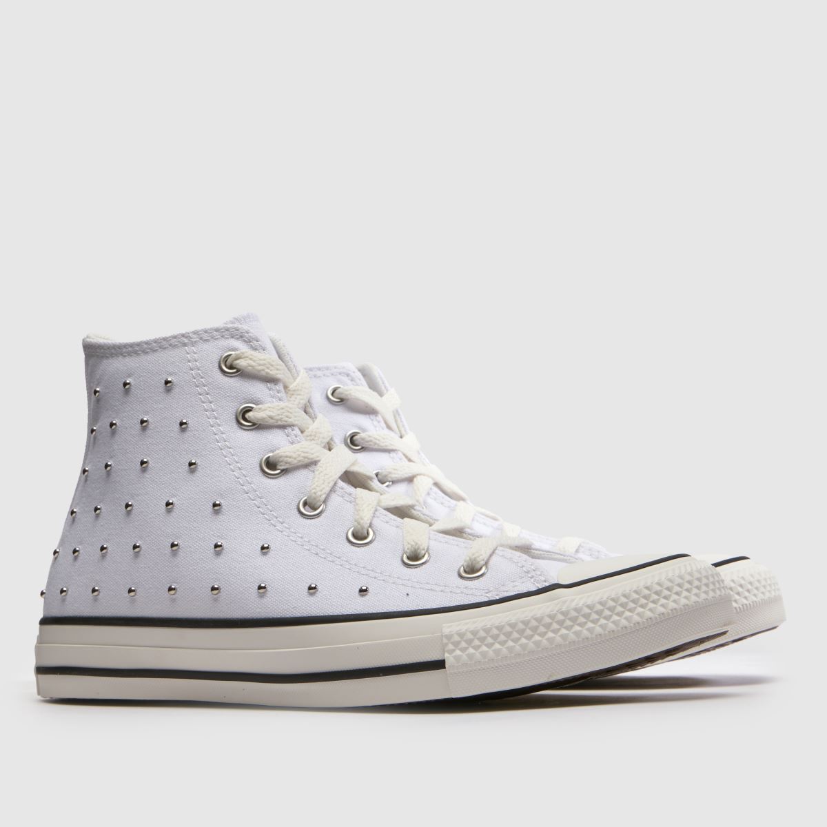 Converse All Star Hi Girls Youth in White Multi Converse All Star Hi 1