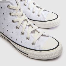 Converse All Star Hi Girls Youth in White Multi Converse All Star Hi,4 of 4