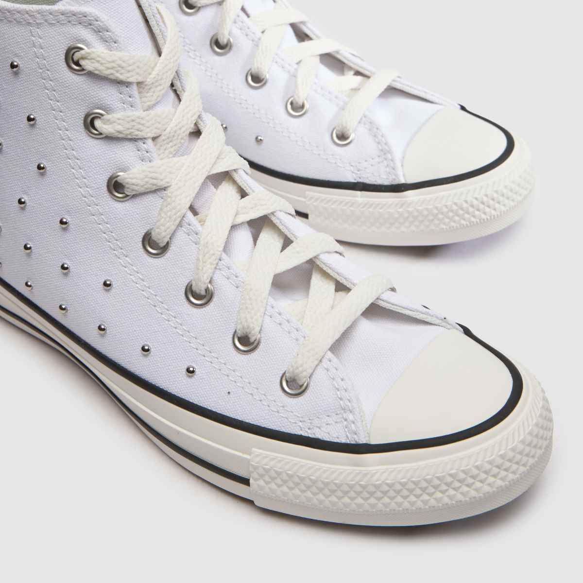 Converse All Star Hi Girls Youth in White Multi Converse All Star Hi 7
