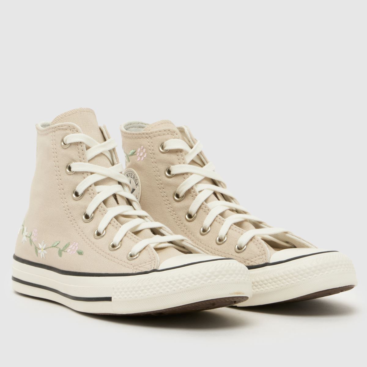 Converse All Star Hi Girls Youth in Natural Converse All Star Hi 1