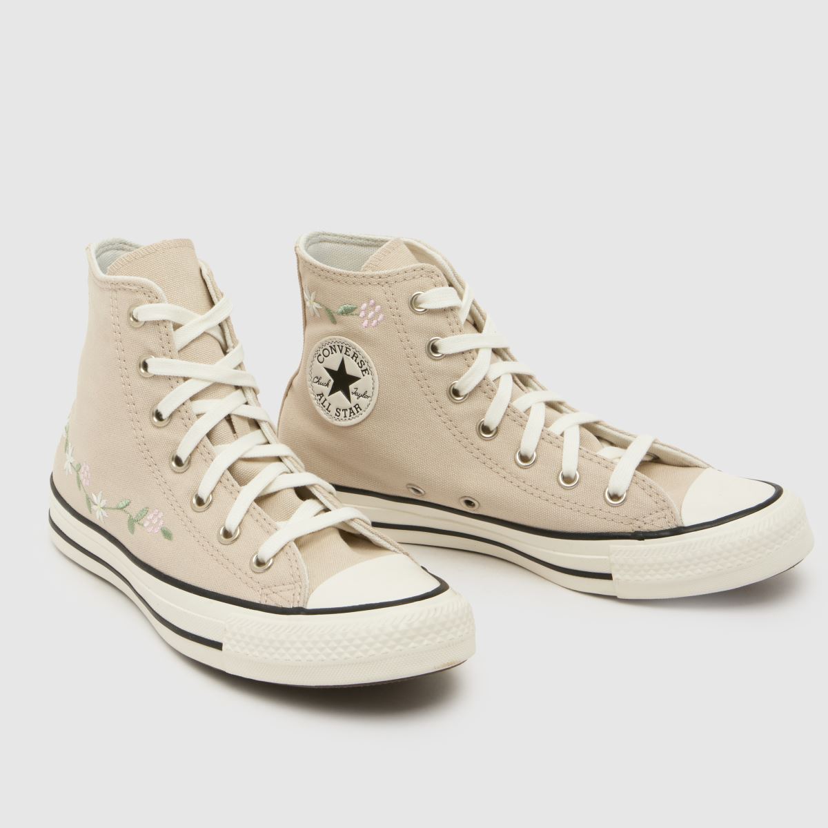 Converse All Star Hi Girls Youth in Natural Converse All Star Hi 4