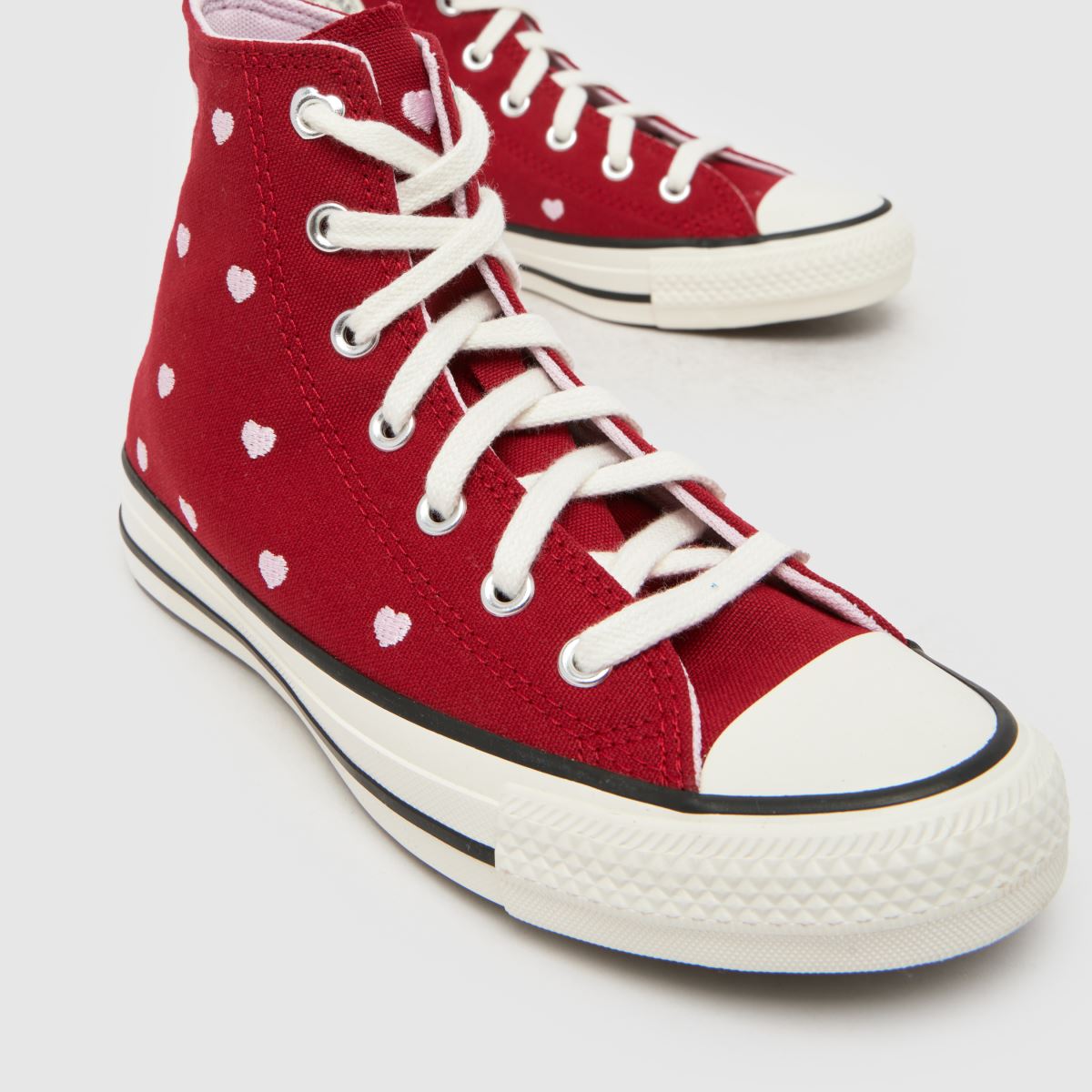 Converse Chucks in Love All Star Hi Girls Youth in Red Converse Chucks in Love All Star Hi 4