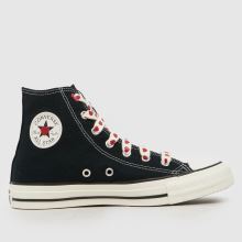 Converse Chucks in Love All Star Hi Girls Youth in Black & White Converse Chucks in Love All Star Hi,1 of 4