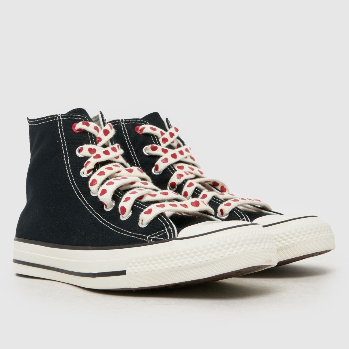 Converse Chucks in Love All Star Hi Girls Youth in Black & White Converse Chucks in Love All Star Hi 1