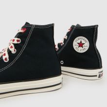 Converse Chucks in Love All Star Hi Girls Youth in Black & White Converse Chucks in Love All Star Hi,4 of 4