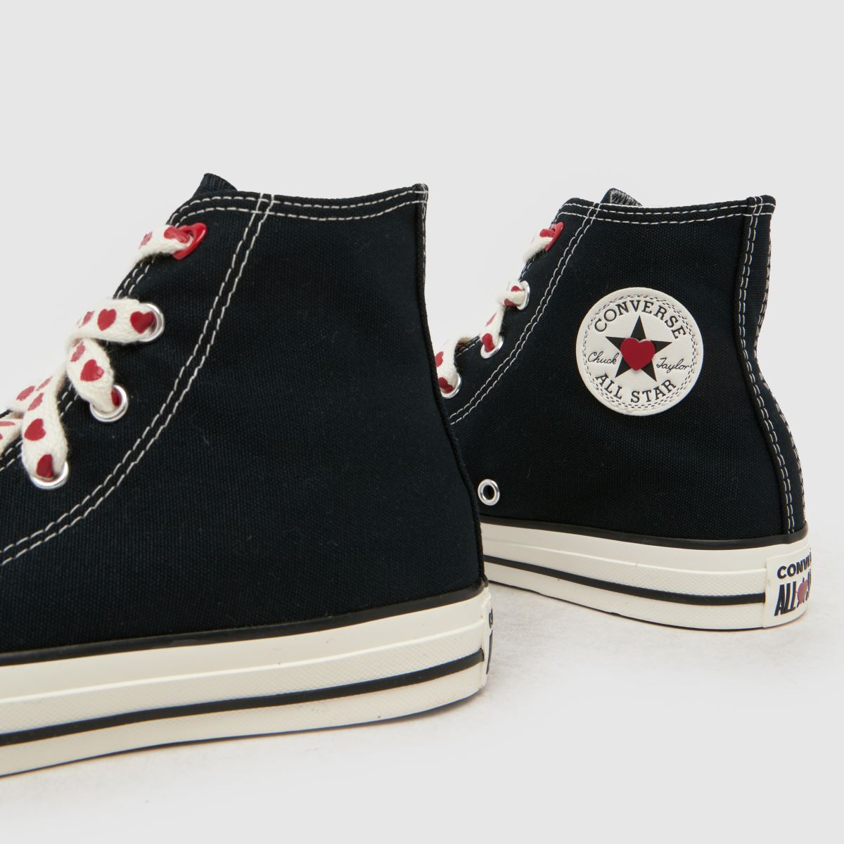 Converse Chucks in Love All Star Hi Girls Youth in Black & White Converse Chucks in Love All Star Hi 7
