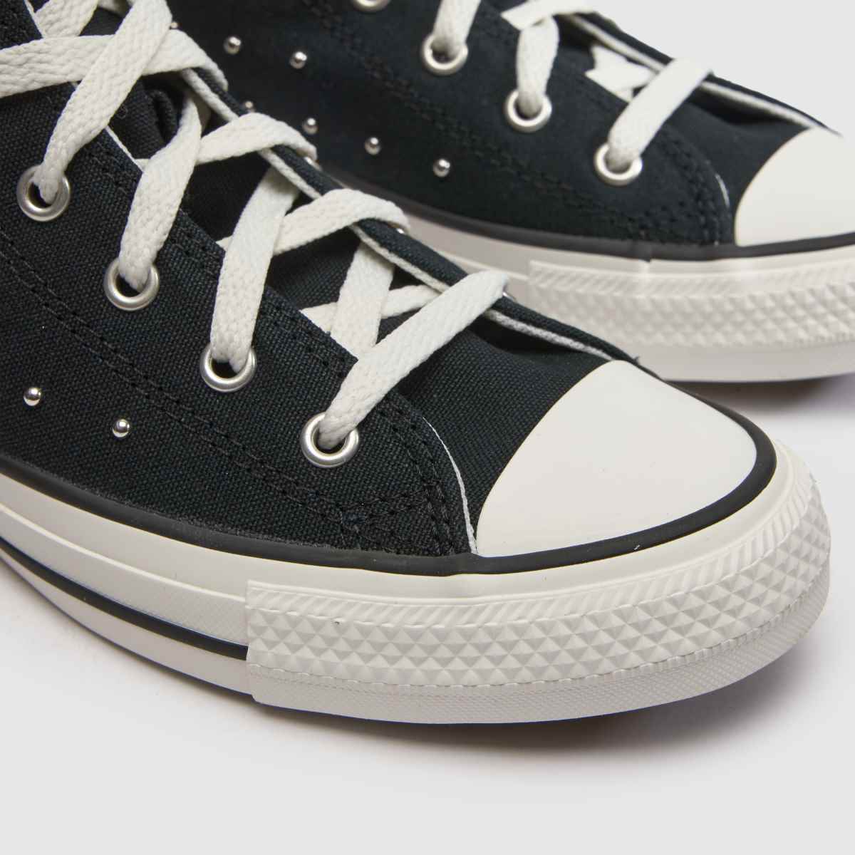 Converse All Star Hi Girls Youth in Black Multi Converse All Star Hi 4