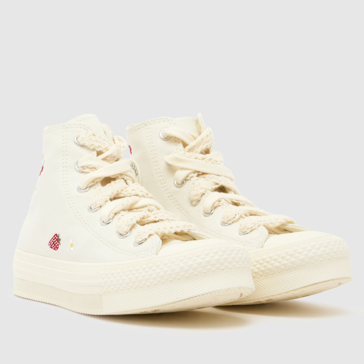 Converse All Star Hi EVA Lift Girls Youth in White Converse All Star Hi EVA Lift 1