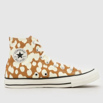 Converse Brown & White All Star Hi Deer Girls Youth