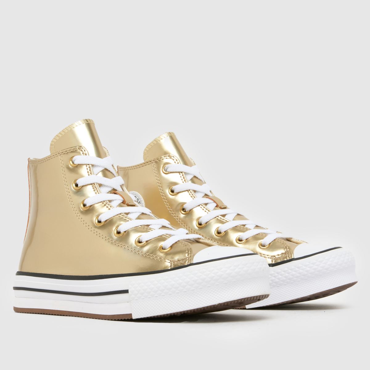 Converse All Star Lift Hi EVA Girls Youth in Gold Converse All Star Lift Hi EVA 1