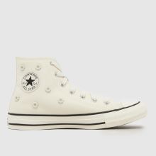 Converse All Star Hi Beaded Girls Youth in Stone Converse All Star Hi Beaded,1 of 4