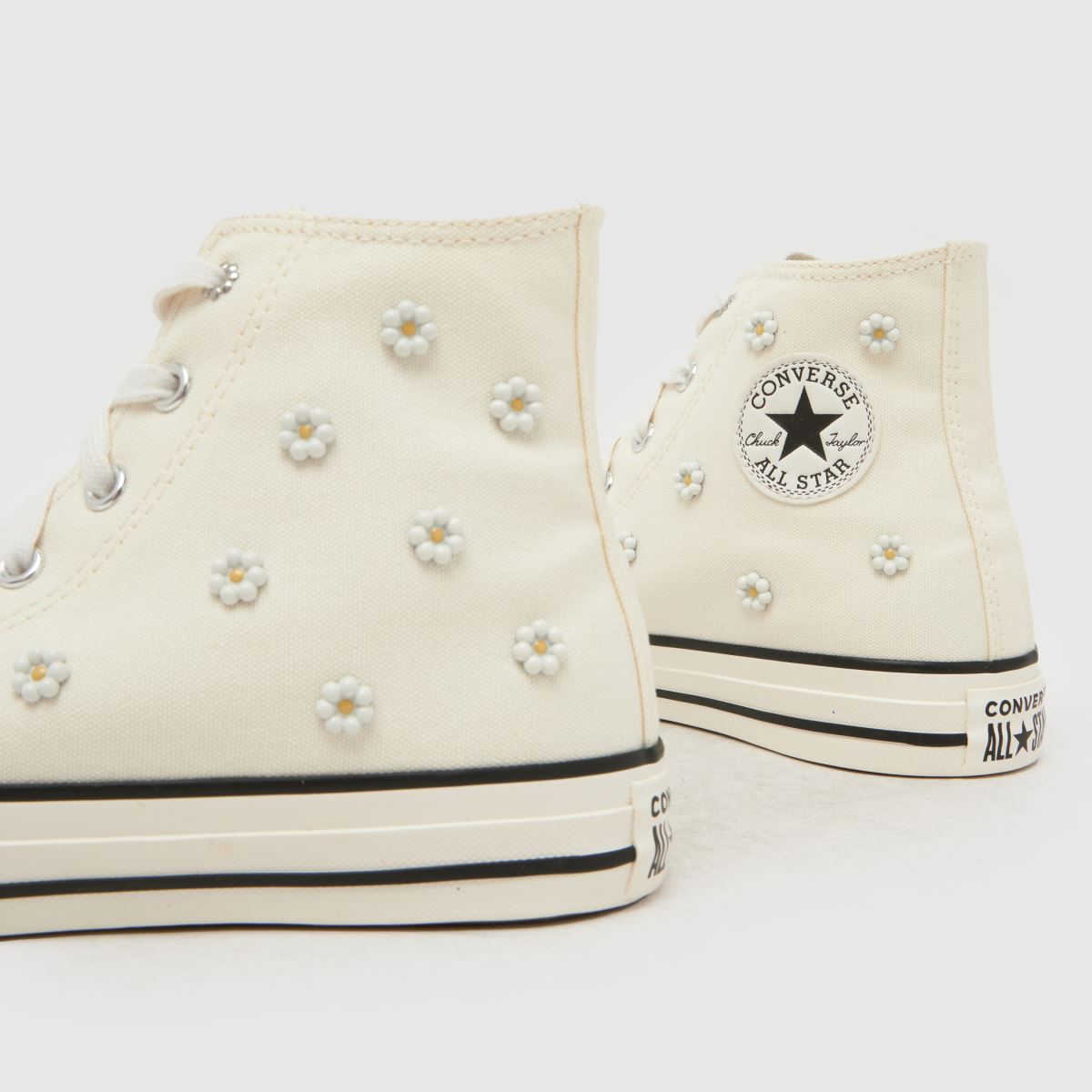 Converse All Star Hi Beaded Girls Youth in Stone Converse All Star Hi Beaded 7