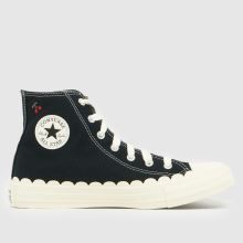 Converse All Star Hi Girls Youth in Black Multi Converse All Star Hi,1 of 4