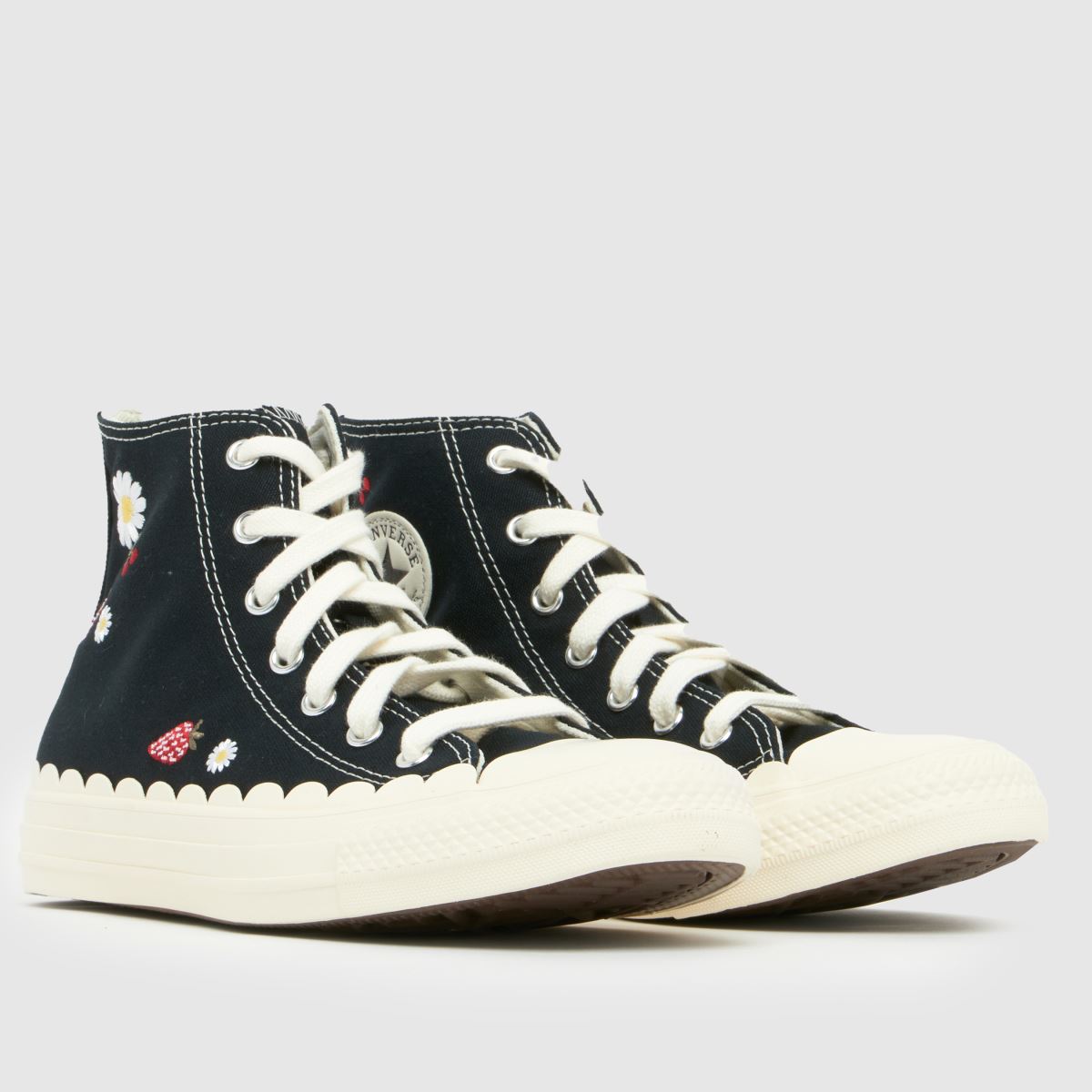 Converse All Star Hi Girls Youth in Black Multi Converse All Star Hi 1