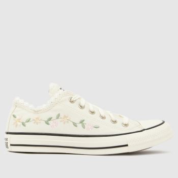 Converse White All Star Lo Girls Youth