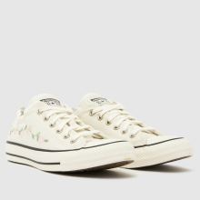 Converse All Star Lo Girls Youth in White Converse All Star Lo,2 of 4