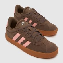 adidas VL Court 3.0 Girls Youth in Brown Multi adidas VL Court 3.0,3 of 4