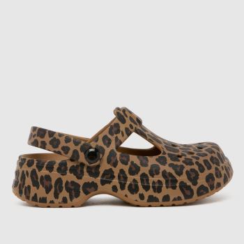 Crocs Brown Multi Classic Mary Jane Clog Girls Youth