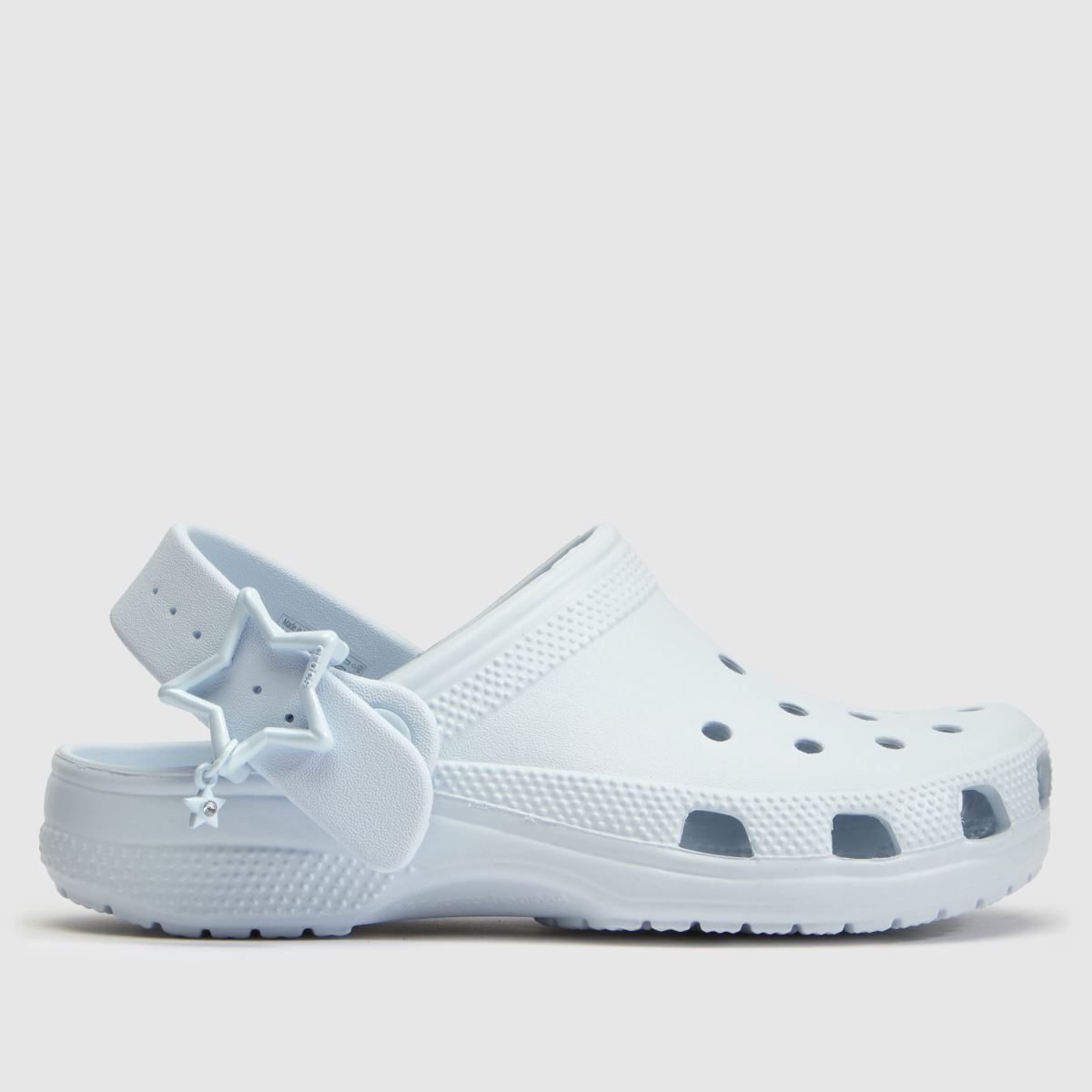 Crocs Star Buckle Clog Girls Youth in Pale Blue Crocs Star Buckle Clog