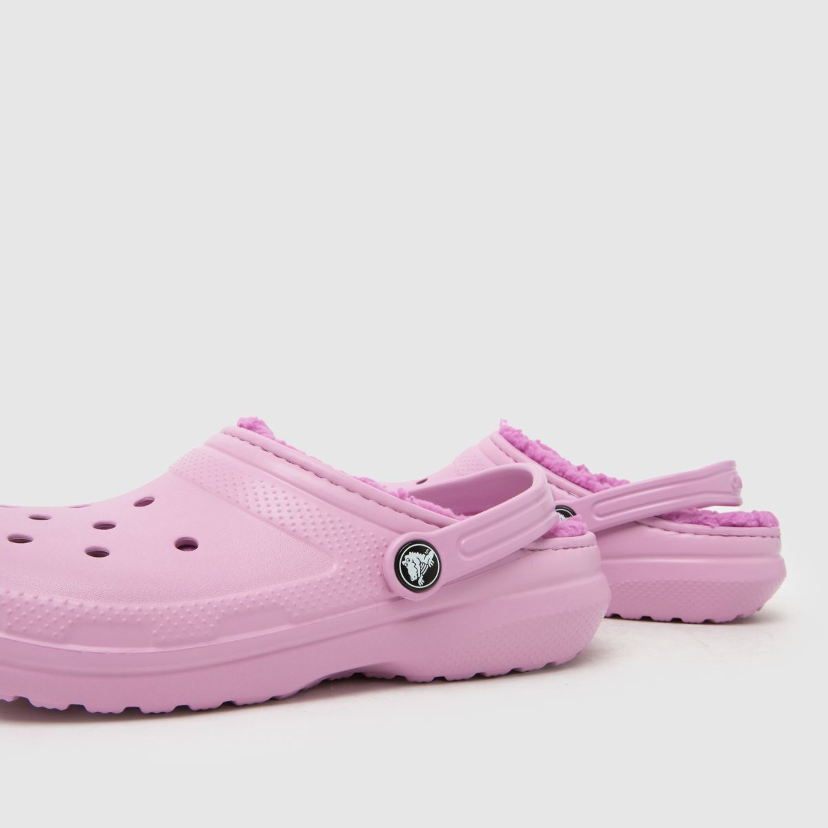 Crocs Classic Lined Clog Girls Youth in Pink Crocs Classic Lined Clog 7