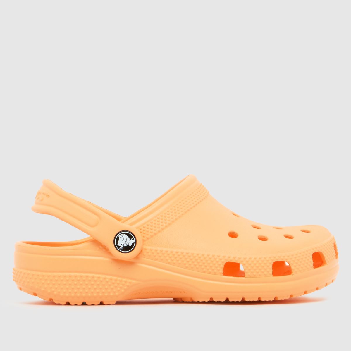 Crocs Orange Classic Clog Girls Youth Sandals