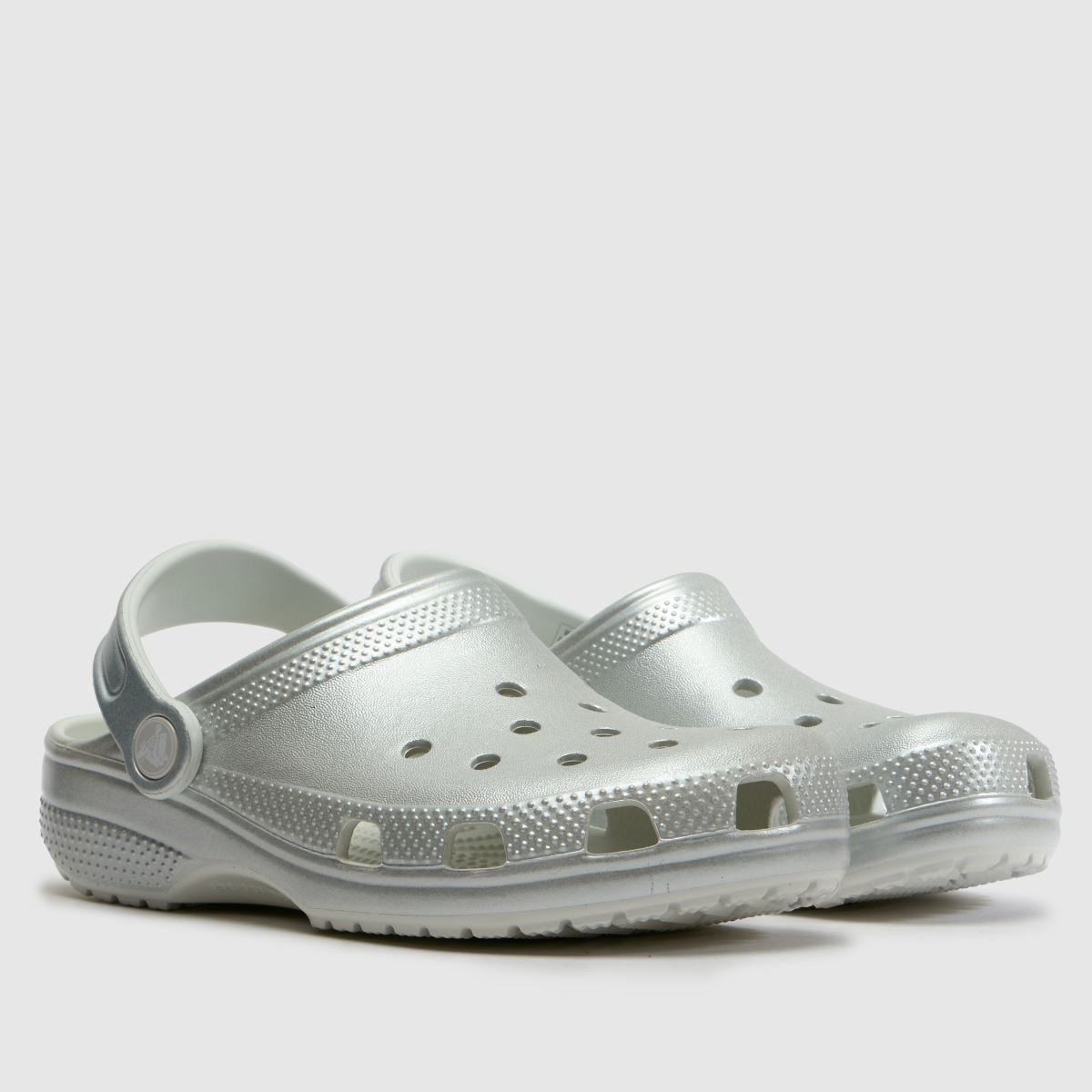 Crocs Classic Clog Girls Youth in Silver Crocs Classic Clog 1