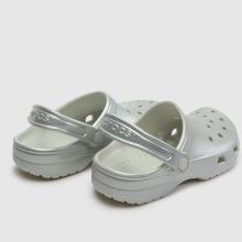 Crocs Classic Clog Girls Youth in Silver Crocs Classic Clog,4 of 4