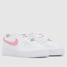 Nike Air Force 1 Girls Youth in White Multi Nike Air Force 1,2 of 4