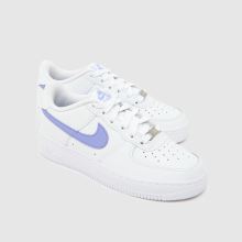 Nike Air Force 1 Girls Youth in White Nike Air Force 1,4 of 4