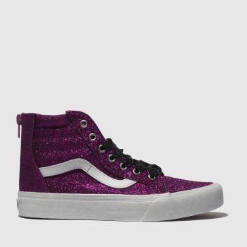vans pink sk8-hi zip trainers youth vans pink sk8-hi zip trainers youth