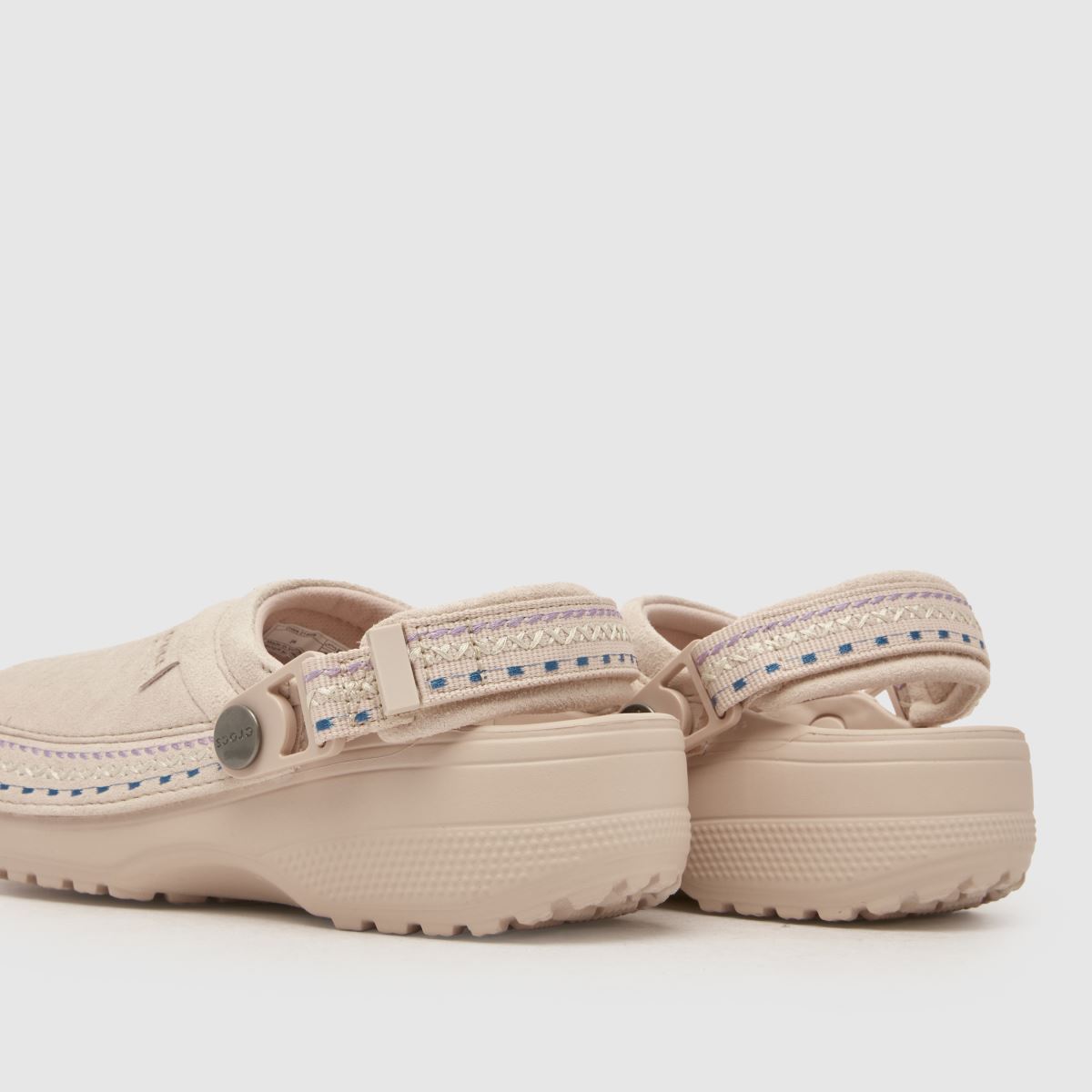 Crocs Classic Crafted Stitch Clog Girls Youth in Pale Pink Crocs Classic Crafted Stitch Clog 7