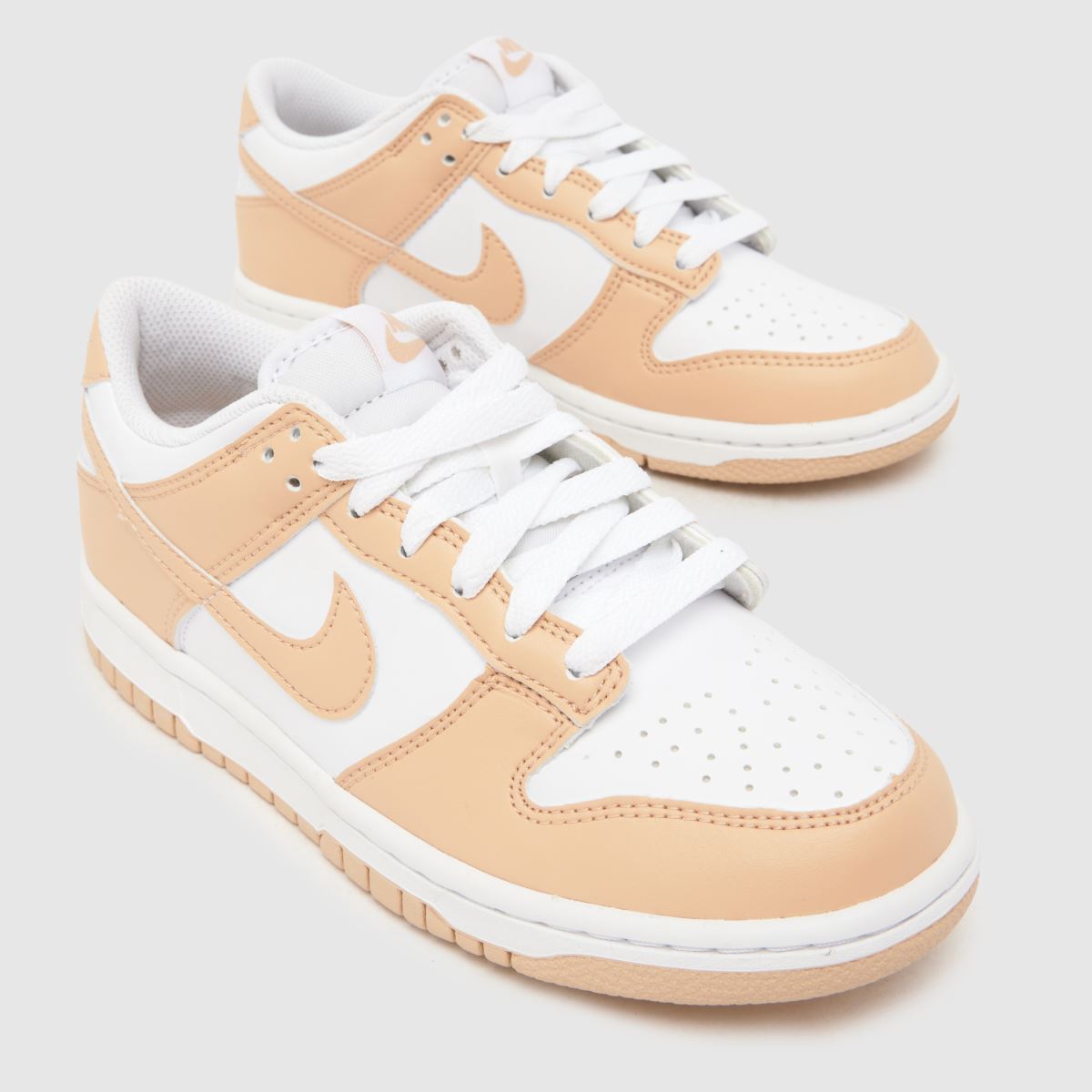 Nike Dunk Low Girls Youth in White & Beige Nike Dunk Low 4