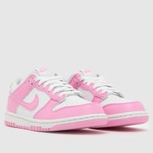 Nike Dunk Low Girls Youth in White & Pink Nike Dunk Low,2 of 4