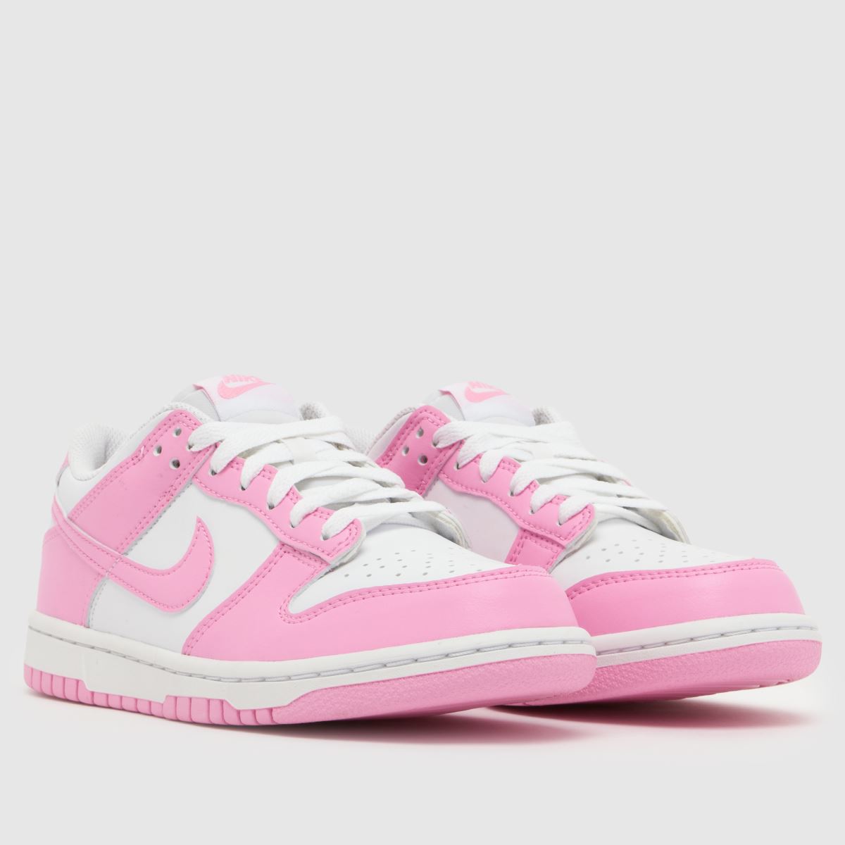 Nike Dunk Low Girls Youth in White & Pink Nike Dunk Low 1