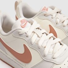 Nike Court Borough Low Girls Youth in White & Pink Nike Court Borough Low,3 of 4